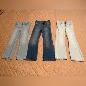 3 pairs Girls Jean Bundle Size 5 Slim